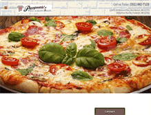 Tablet Screenshot of pasqualesitalianpizza.com